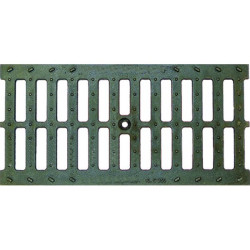 Решетка чугунная щелевая Aquastok Norma DN200 C250 500х245х23 мм