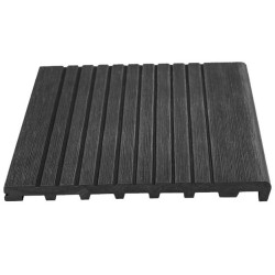 Ступень из ДПК полнотелая RusDecking Scala Графит-17 4000х345х23 мм